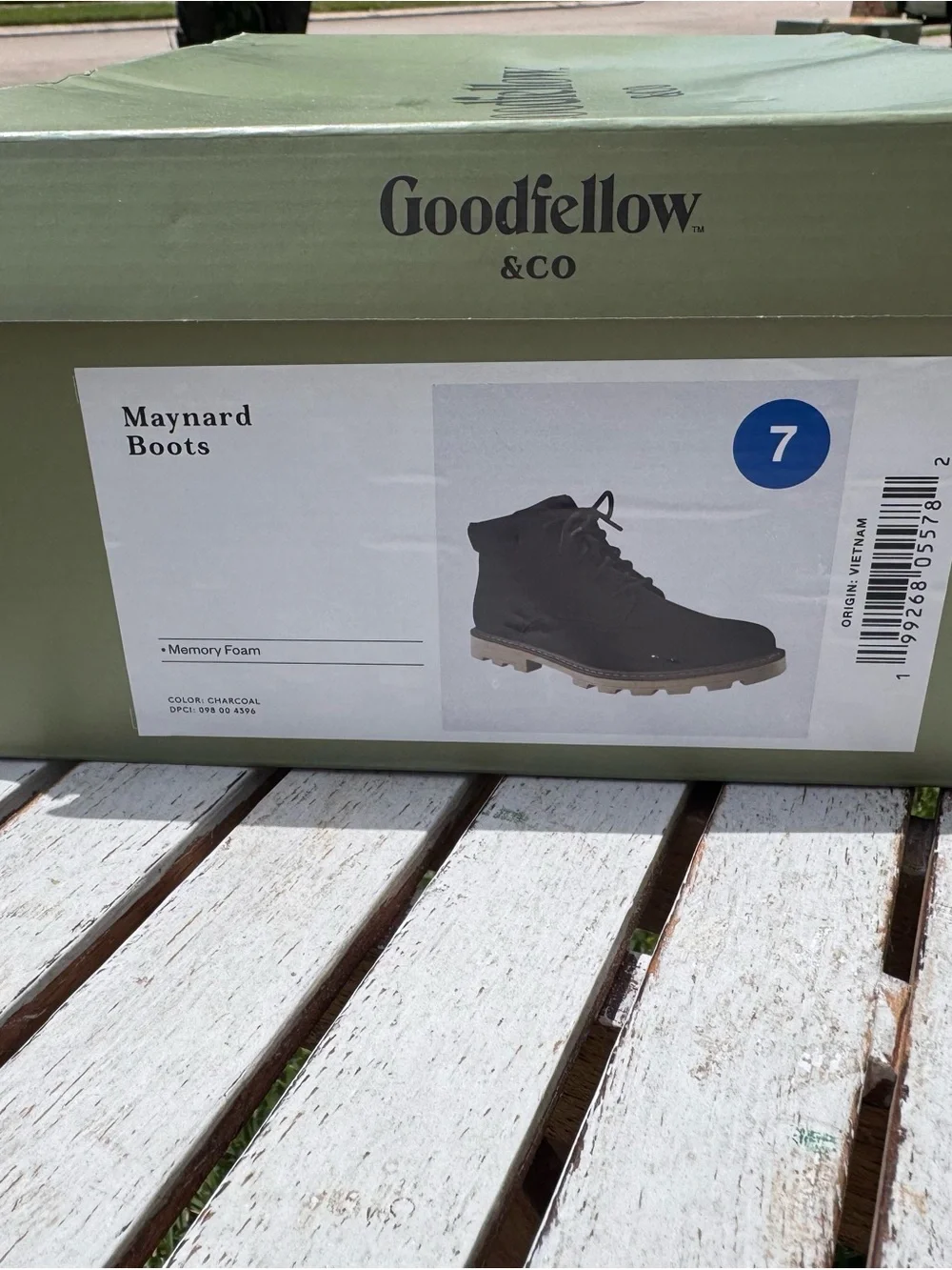 Goodfellow & Co Men's Dark Gray Lace-Up Ankle Boots